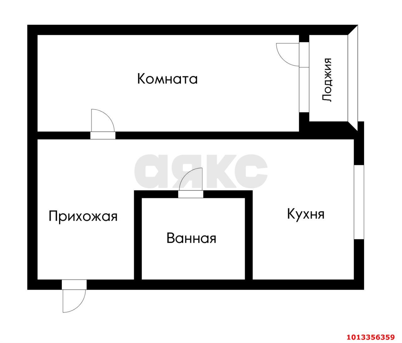 Фото №15: 1-комнатная квартира 43 м² - Яблоновский, ул. Гагарина, 135