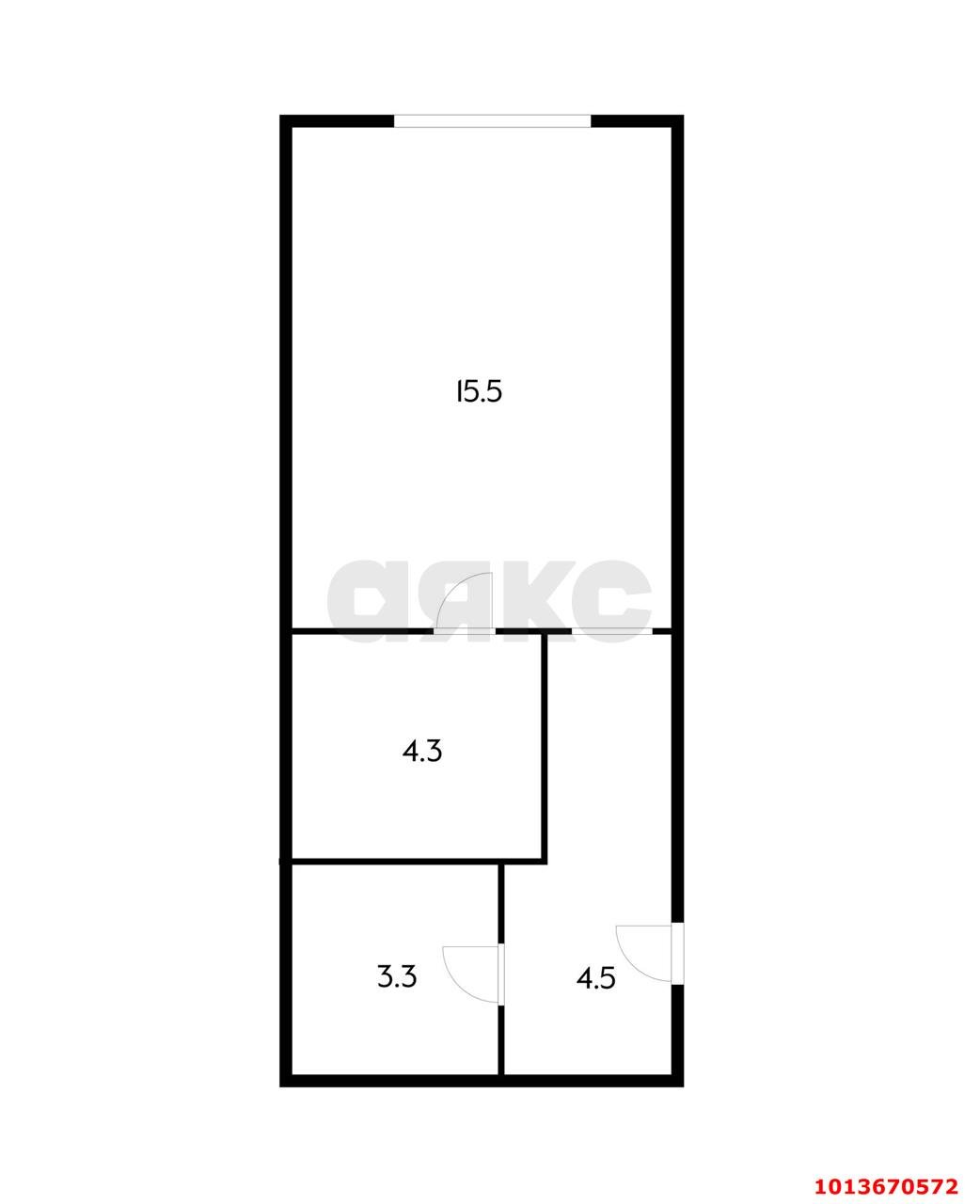 Фото №8: Студия 27 м² - Краснодар, жилой комплекс Прованс, ул. Генерала Петрова, 31