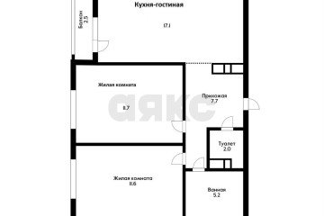 Фото №3: 2-комнатная квартира 58 м² - Краснодар, мкр. жилой комплекс Дыхание, ул. Лётчика Позднякова, 2к16