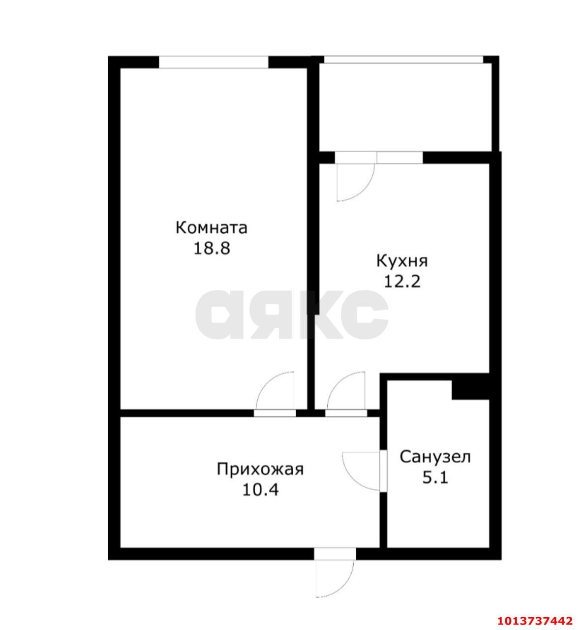 Фото №14: 1-комнатная квартира 48 м² - Краснодар, жилой комплекс Солнечный Остров, 