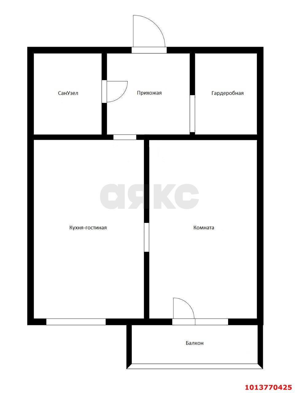 Фото №16: 1-комнатная квартира 33 м² - Краснодар, жилой комплекс Западный Город, ул. Крылатская, 21