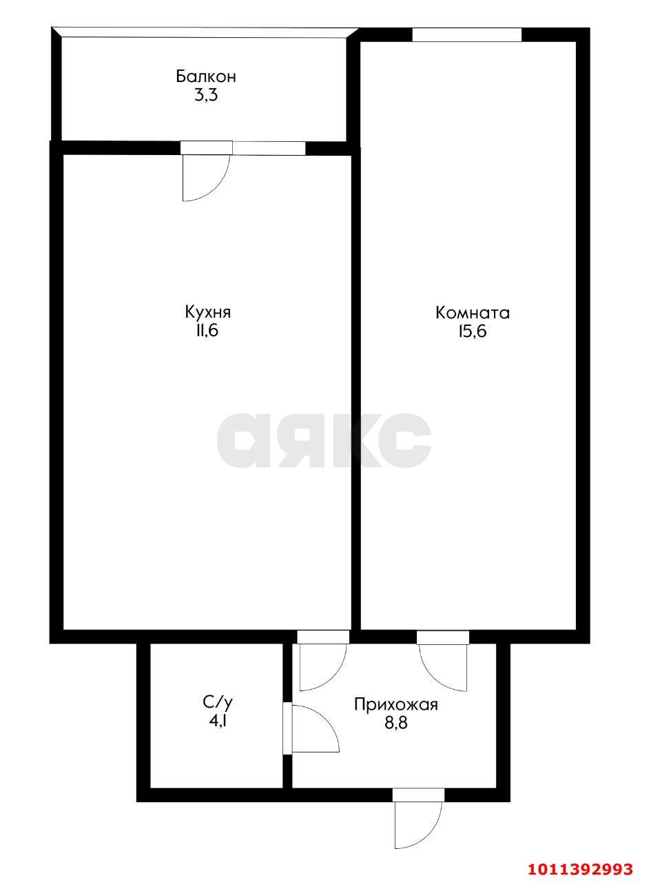 Фото №10: 1-комнатная квартира 43 м² - Краснодар, жилой комплекс Керченский, ул. им. Героя Сарабеева В.И., 5к5