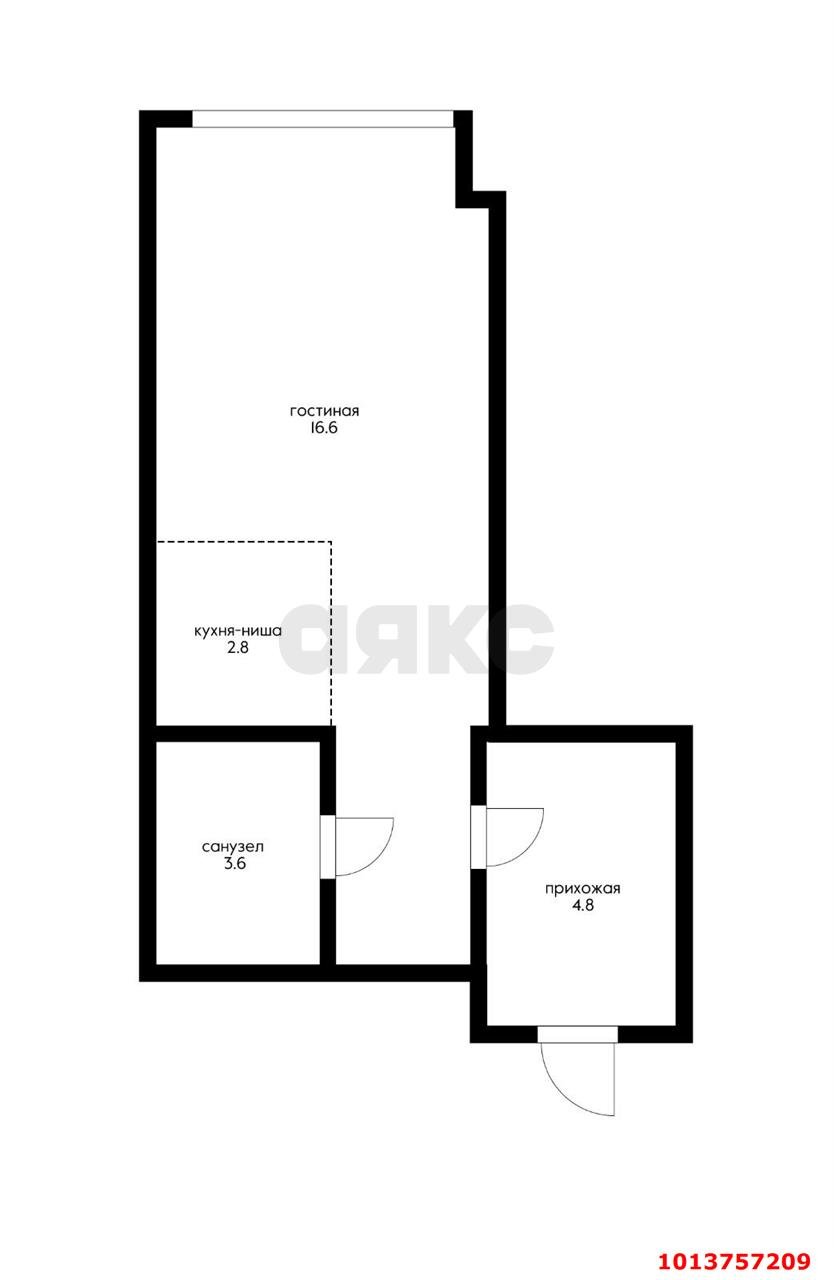 Фото №5: Студия 30 м² - Краснодар, Гидростроителей, ул. Дмитрия Благоева, 29к1