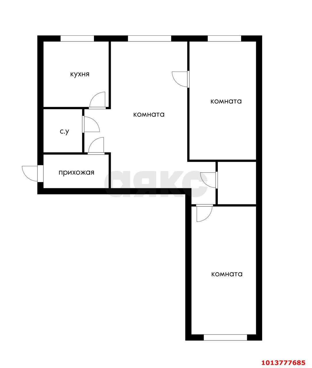 Фото №15: 3-комнатная квартира 62 м² - Краснодар, Черёмушки, ул. Ставропольская, 135/1