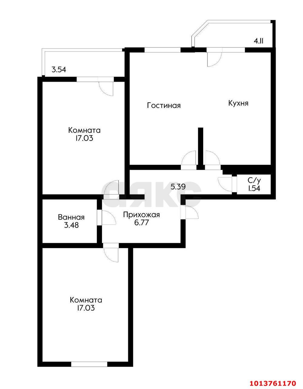 Фото №12: 3-комнатная квартира 90 м² - Краснодар, жилой комплекс Квартал № 6, ул. имени Героя Советского Союза Николая Воробьёва, 5