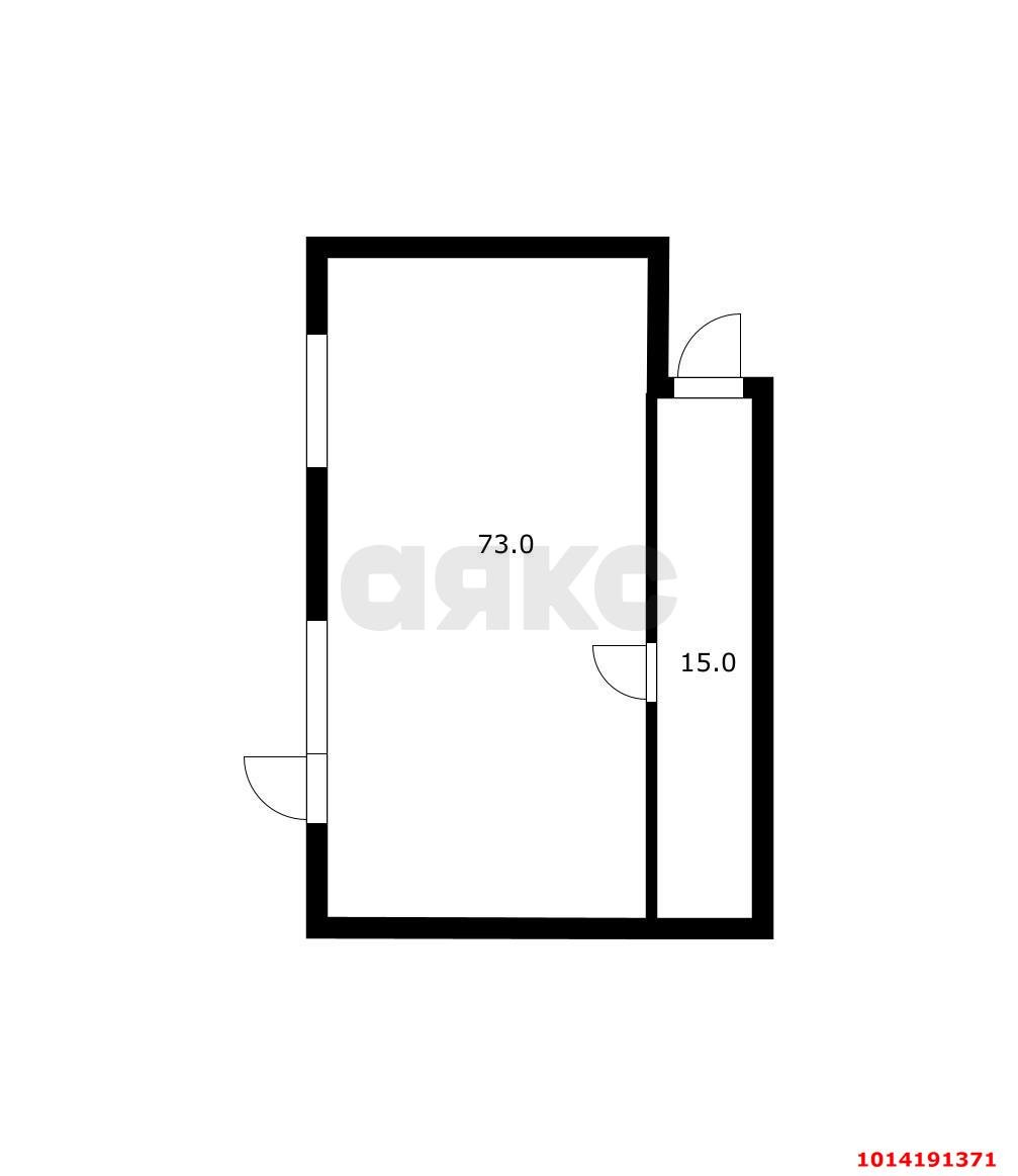 Фото №8: Торговое помещение 88&nbsp;м², 1/7&nbsp;эт. - Российский, мкр. Прикубанский внутригородской округ, ул. 2-я Тверская, 2/1