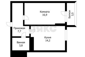 Фото №5: 1-комнатная квартира 41 м² - Краснодар, мкр. жилой комплекс Премьера, ул. Автолюбителей, 1/7к2