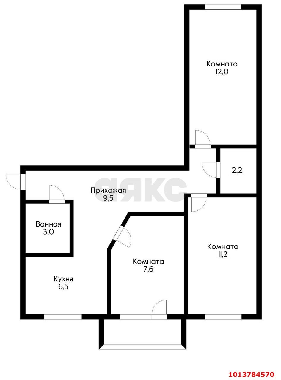 Фото №17: 3-комнатная квартира 63 м² - Краснодар, Черёмушки, ул. Ставропольская, 185