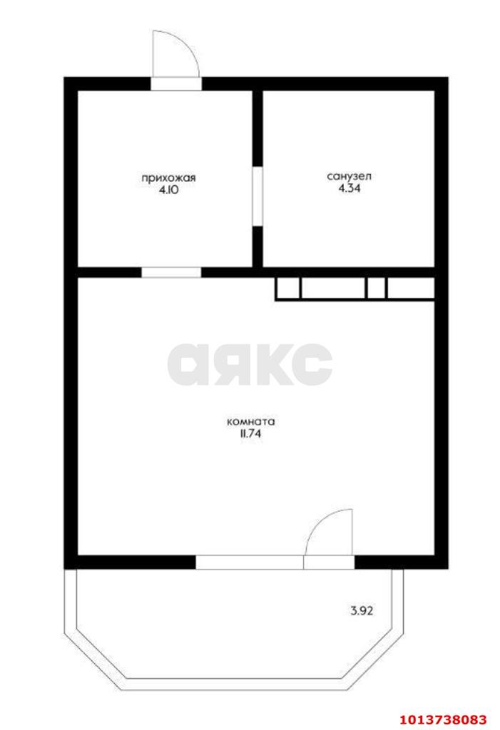 Фото №15: Студия 24 м² - Краснодар, Славянский, ул. Красных Партизан, 1/4к15