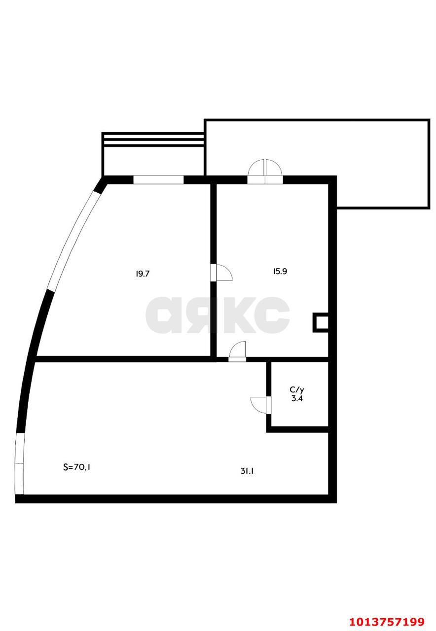 Фото №5: Торговое помещение 71 м² - Краснодар, жилой комплекс Фреш, ул. имени Валерия Гассия, 4/7к2