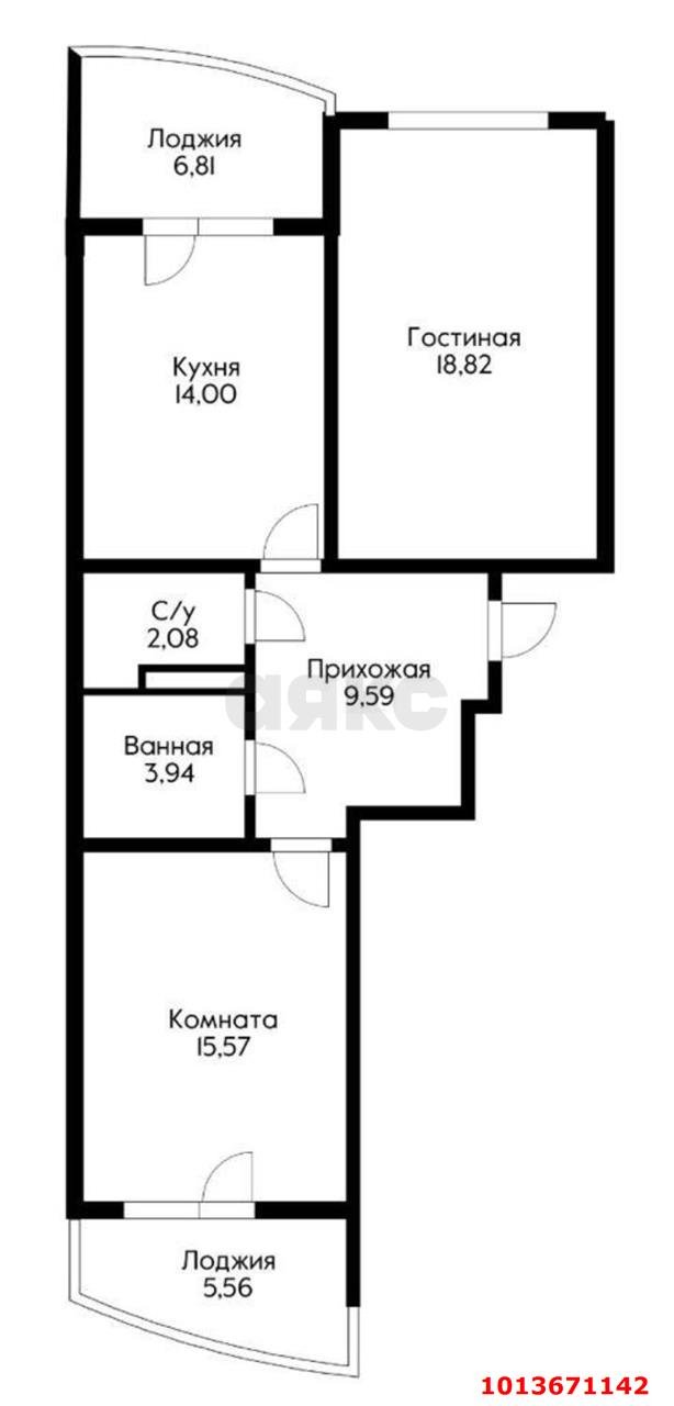 Фото №9: 2-комнатная квартира 74 м² - Краснодар, Юбилейный, ул. 70-летия Октября, 1/1