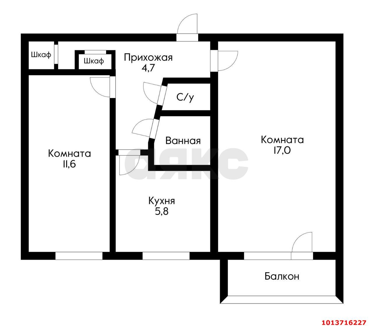 Фото №15: 2-комнатная квартира 42 м² - Краснодар, Центральный, ул. Коммунаров, 197