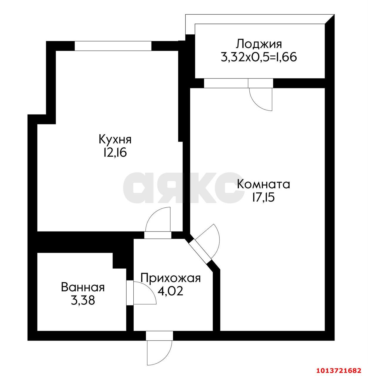 Фото №4: 1-комнатная квартира 38 м² - Краснодар, жилой комплекс Облака, ул. имени Генерала Корнилова, 9А