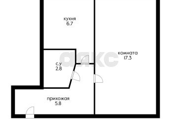 Фото №1: 1-комнатная квартира 32 м² - Краснодар, мкр. Черёмушки, ул. Бургасская, 19