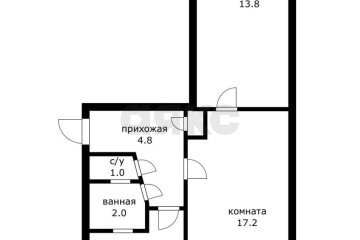 Фото №2: 2-комнатная квартира 46 м² - Краснодар, мкр. Западный внутригородской округ, ул. Гагарина, 248/1