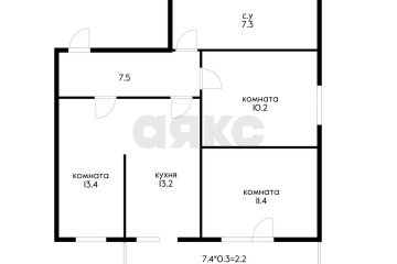 Фото №1: 3-комнатная квартира 63 м² - Краснодар, мкр. жилой комплекс Победа, ул. Евгении Жигуленко, 9