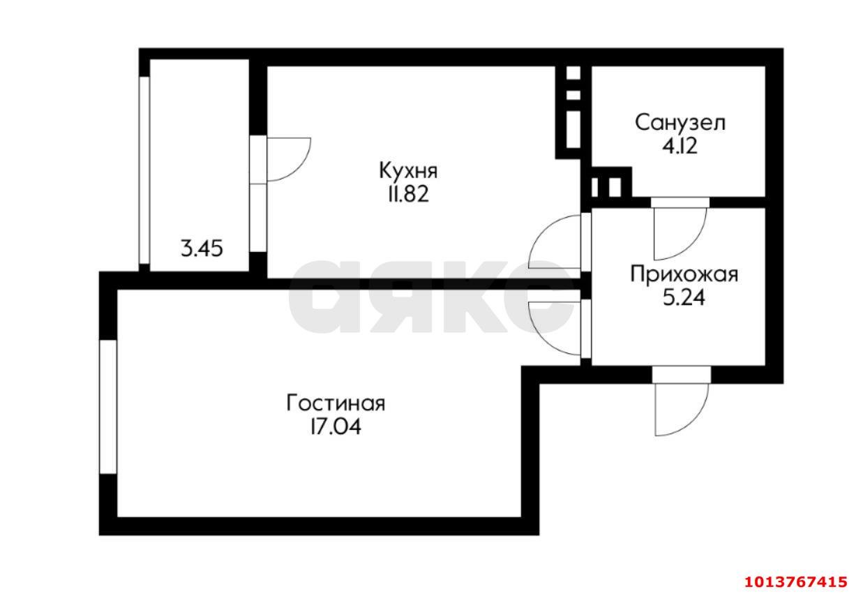 Фото №9: 1-комнатная квартира 40 м² - Краснодар, Достояние, ул. Григория Булгакова, 8