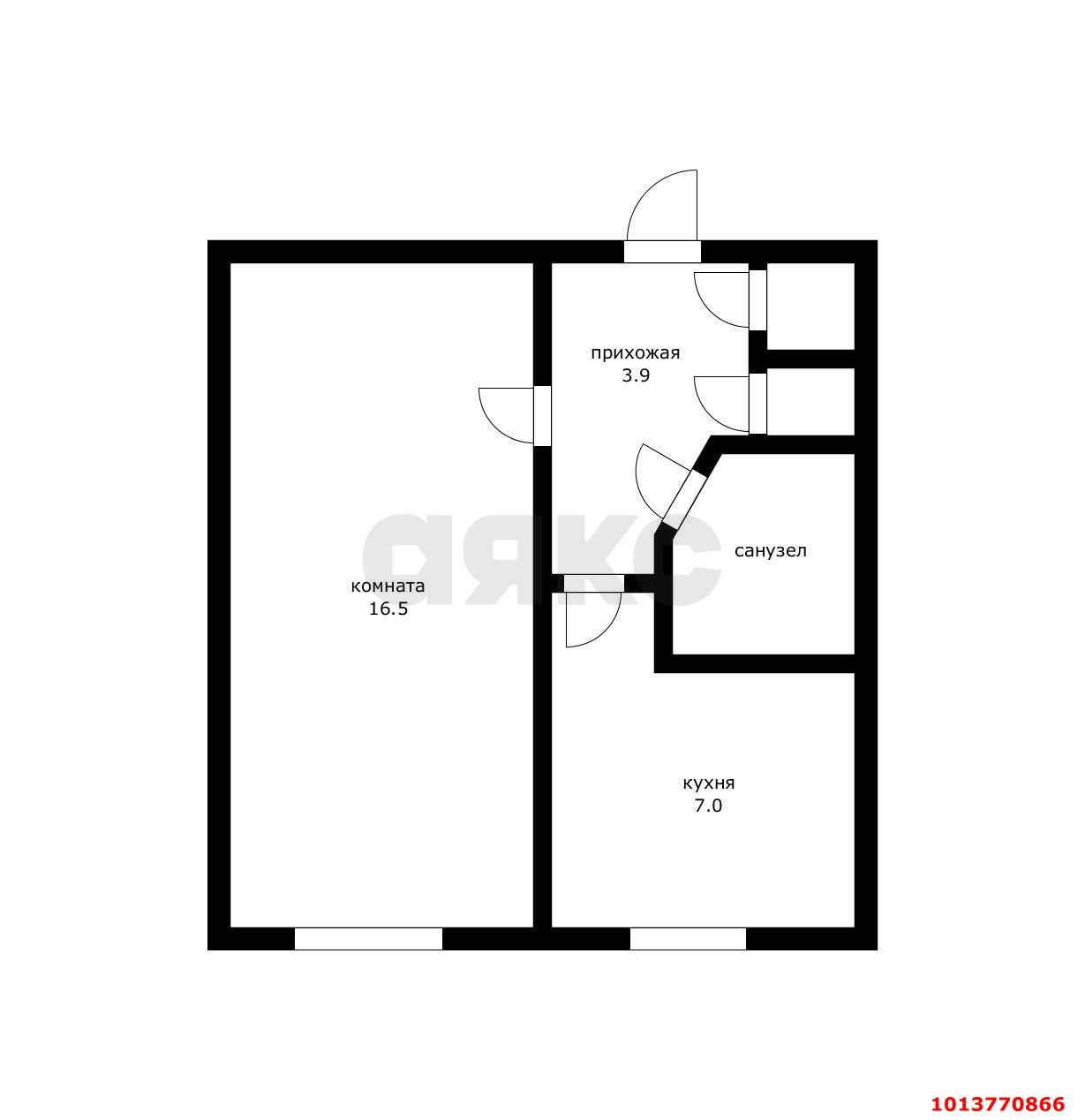 Фото №5: 1-комнатная квартира 30 м² - Краснодар, Западный внутригородской округ, ул. Северная, 253