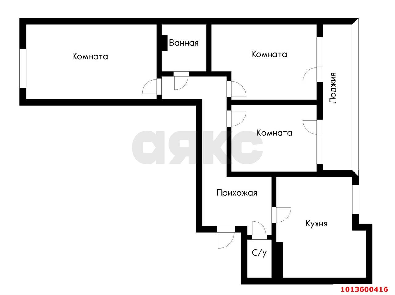 Фото №12: 3-комнатная квартира 80 м² - Краснодар, жилой комплекс Архитектор, ул. Наставников, 12