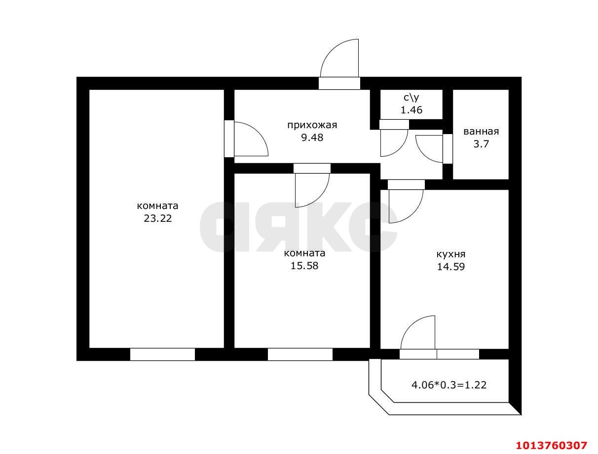 Фото №10: 2-комнатная квартира 68 м² - Краснодар, имени Маршала Жукова, 