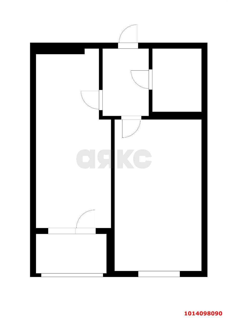 Фото №2: 1-комнатная квартира 43 м² - Краснодар, жилой комплекс Квартет, ул. имени Снесарева, 10