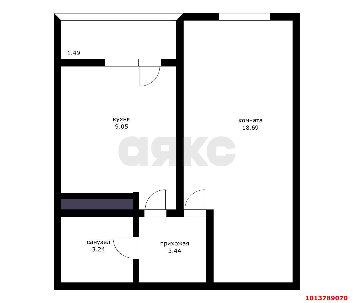 Фото №3: 1-комнатная квартира 35 м² - Краснодар, Славянский, ул. Заполярная, 35к2