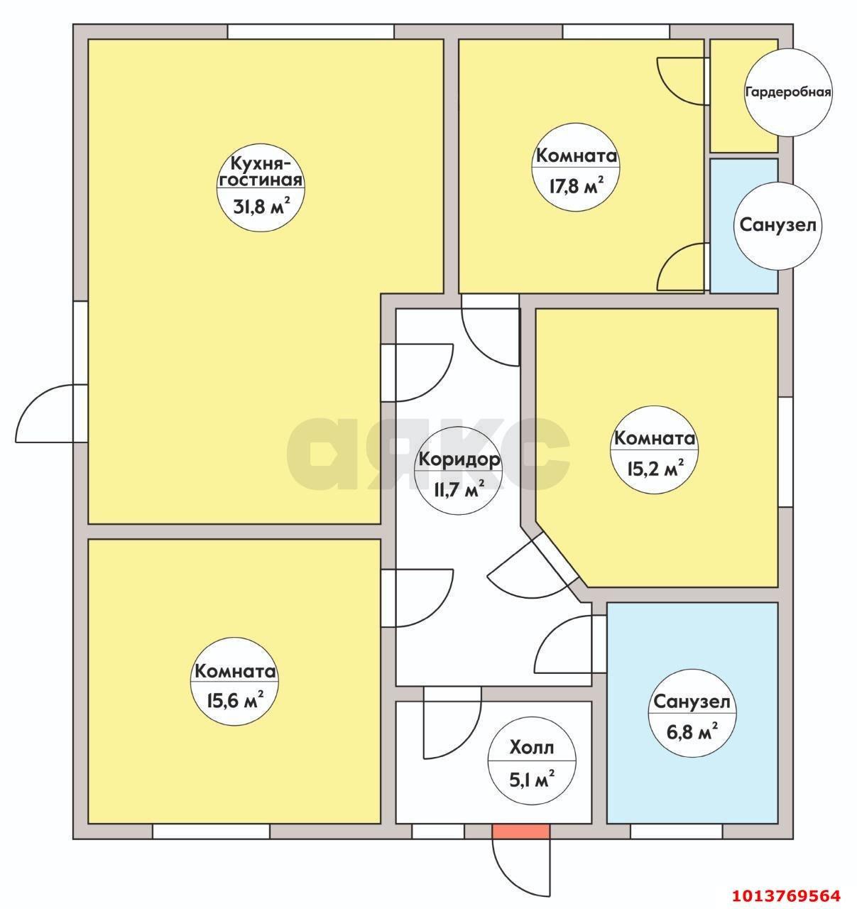 Фото №9: Дом 108 м² + 4.5 сот. - Краснодар, коттеджный  Крепость, ул. Анастасиевская