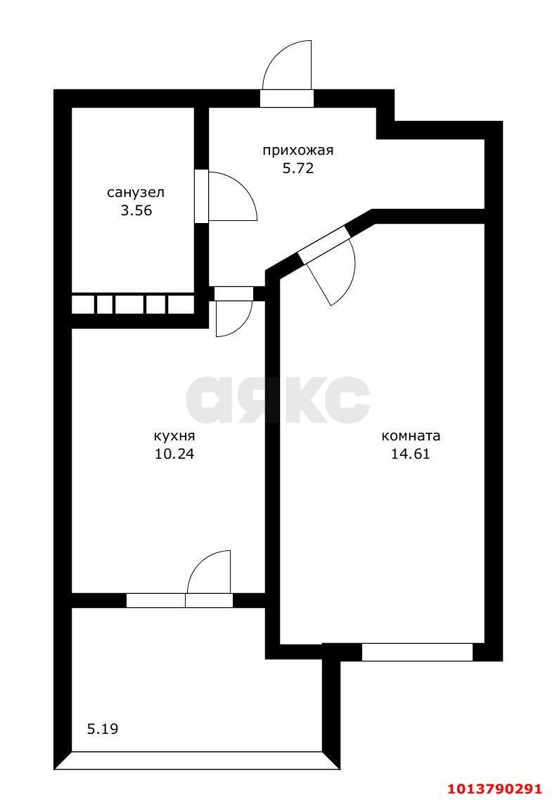 Фото №16: 1-комнатная квартира 41 м² - Краснодар, жилой комплекс Дуэт, ул. Душистая, 77к1