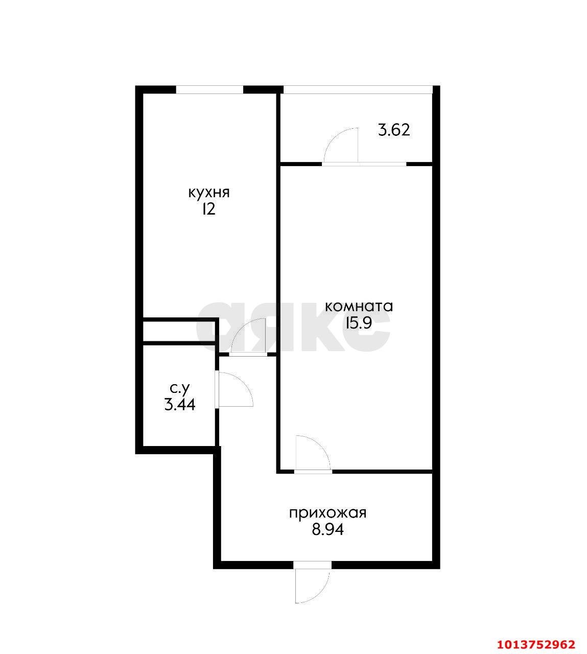 Фото №6: 1-комнатная квартира 40 м² - Краснодар, жилой комплекс Цветы, ул. Круговая, 4Вк3