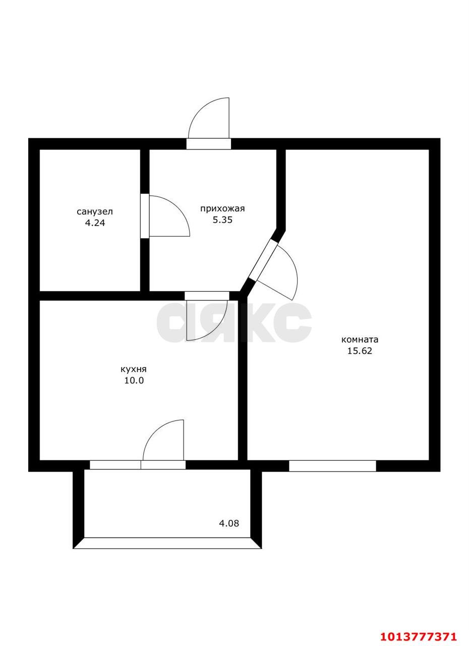 Фото №6: 1-комнатная квартира 35 м² - Краснодар, Славянский, ул. Красных Партизан, 1/4к21