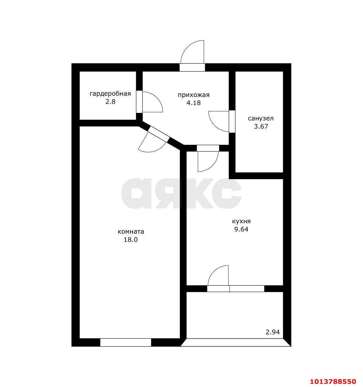 Фото №1: 1-комнатная квартира 39 м² - Краснодар, Завод Измерительных Приборов, ул. Зиповская, 40