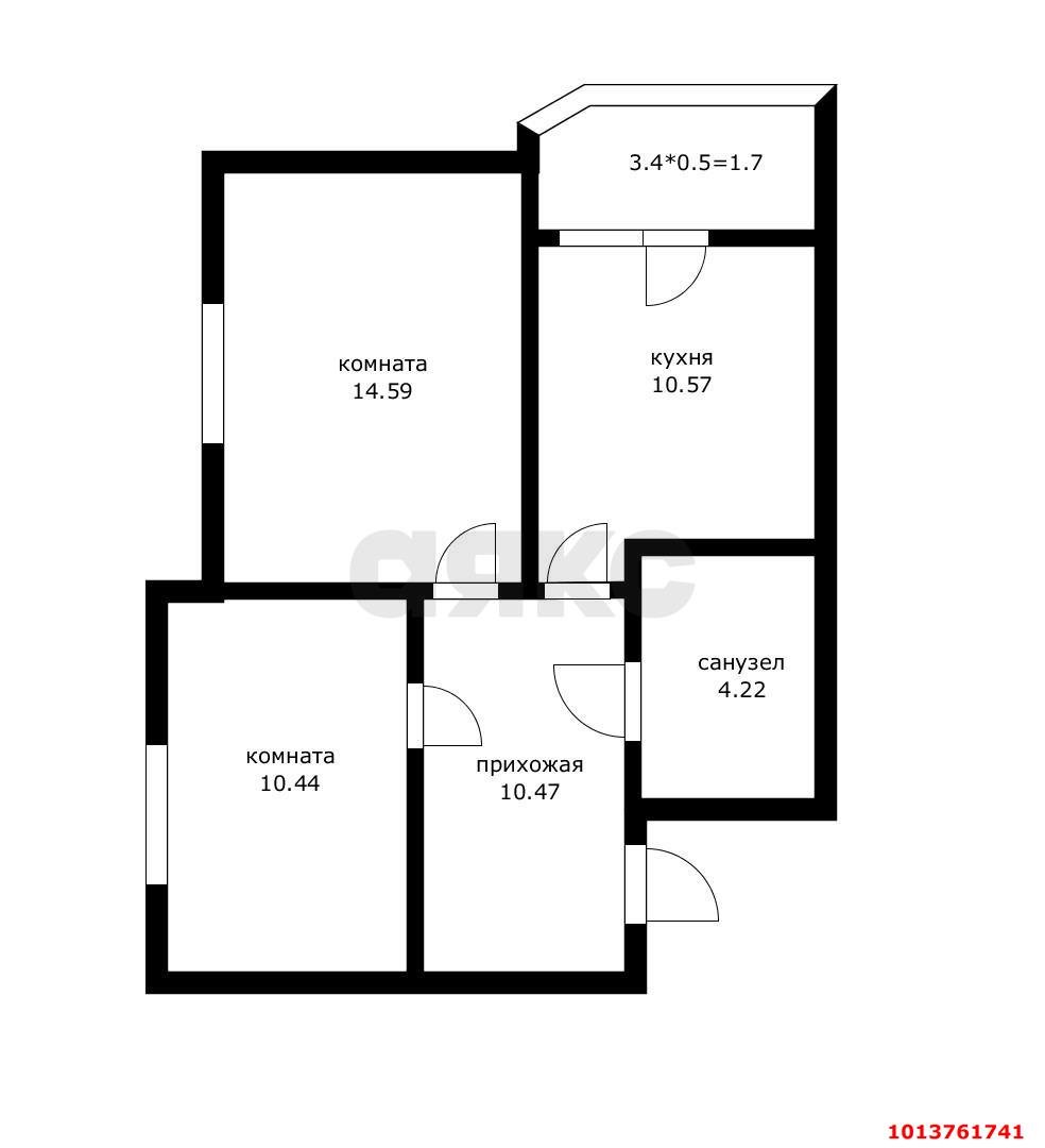 Фото №3: 2-комнатная квартира 53 м² - Краснодар, Губернский, ул. им. Героя Яцкова И.В., 15к1