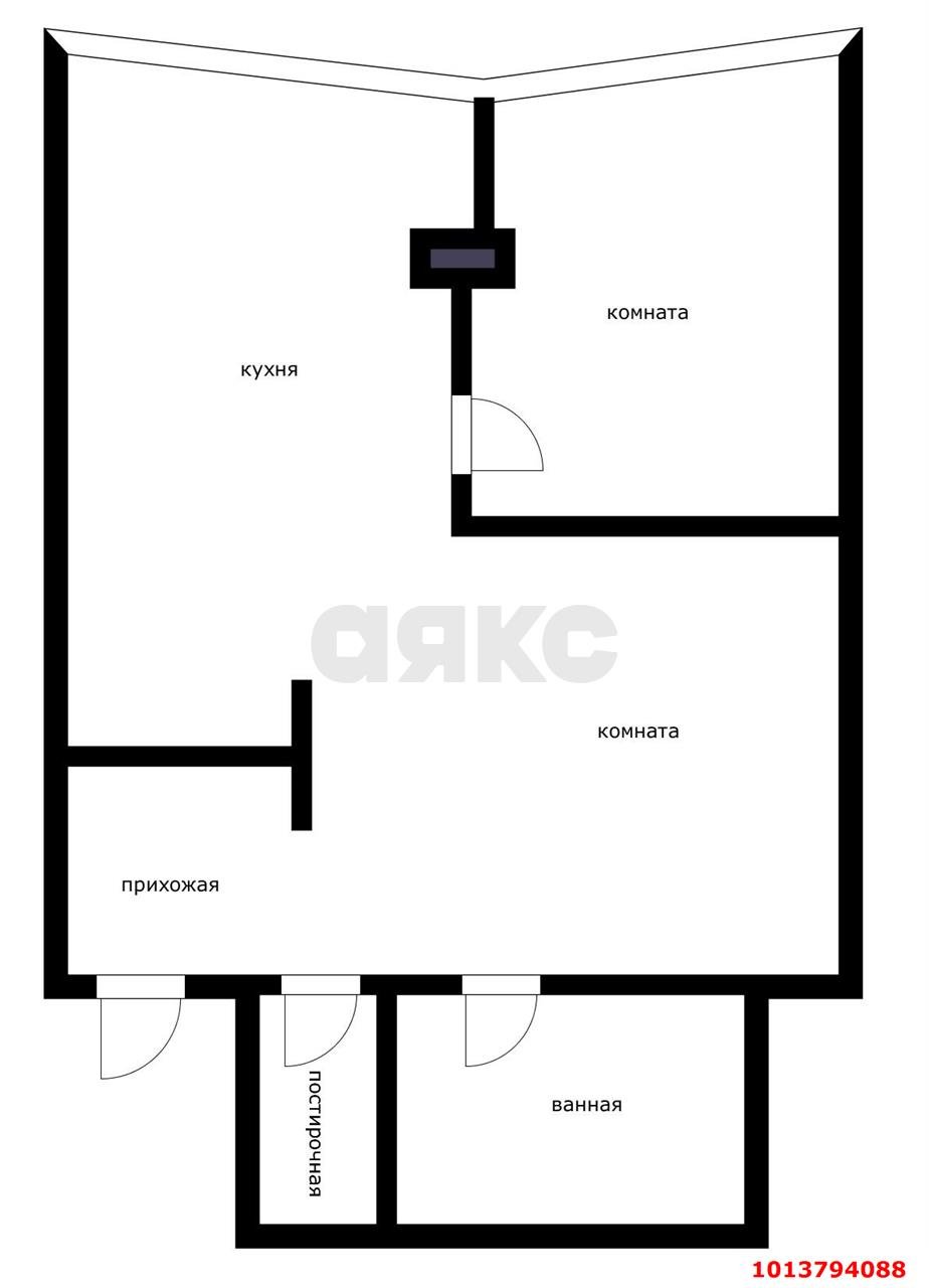 Фото №14: 1-комнатная квартира 51 м² - Краснодар, Достояние, ул. Григория Булгакова, 12