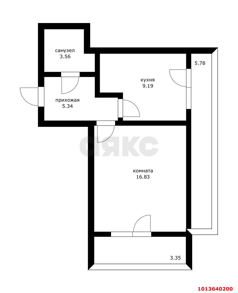 Фото №16: 1-комнатная квартира 46 м² - Краснодар, жилой комплекс Рекорд, ул. Новороссийская, 90/2к2