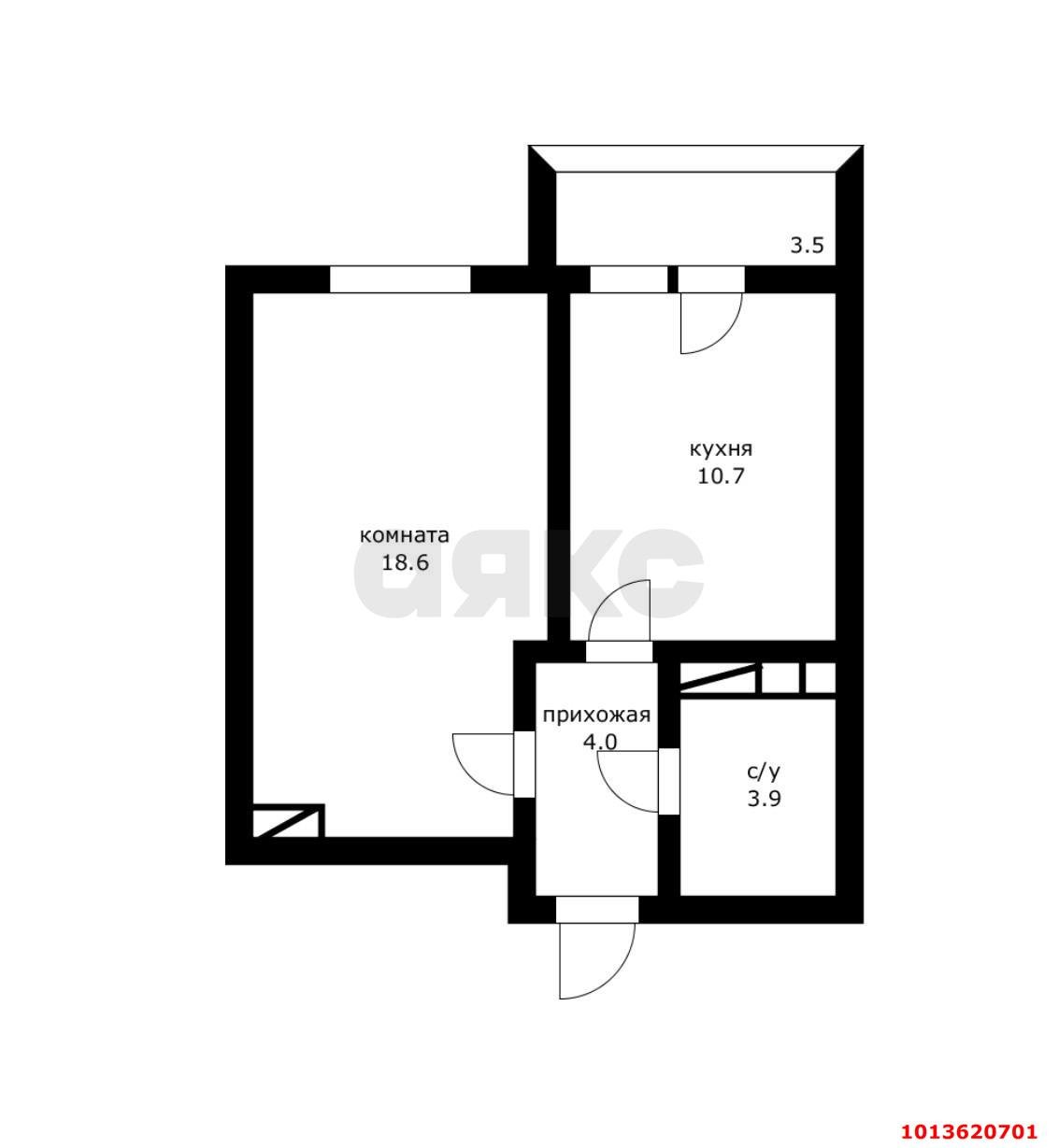 Фото №10: 1-комнатная квартира 40 м² - Краснодар, Гидростроителей, ул. Гидростроителей, 62к3