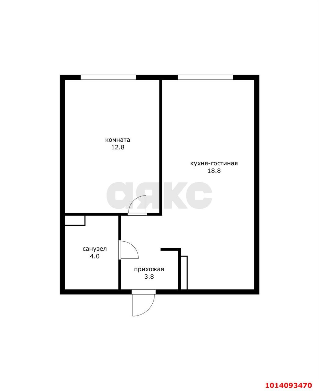 Фото №6: 1-комнатная квартира 39 м² - Краснодар, Догма Парк, ул. Марины Цветаевой, 2