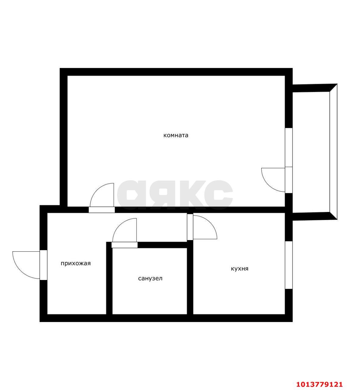 Фото №10: 1-комнатная квартира 36 м² - Берёзовый, Лекраспром, ул. Археолога Веселовского, 3