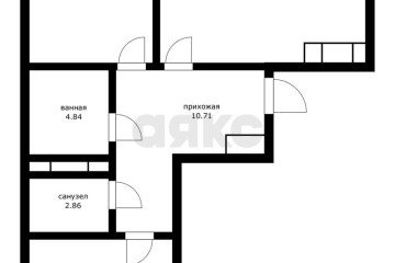 Фото №5: 2-комнатная квартира 68 м² - Краснодар, мкр. Школьный, ул. Школьная, 1