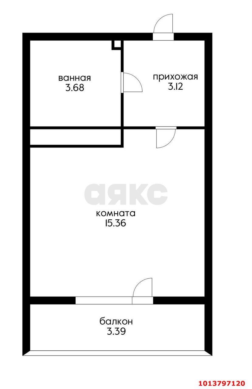 Фото №11: Студия 26 м² - Краснодар, жилой комплекс Зелёный театр, ул. Западный Обход, 39/1к4