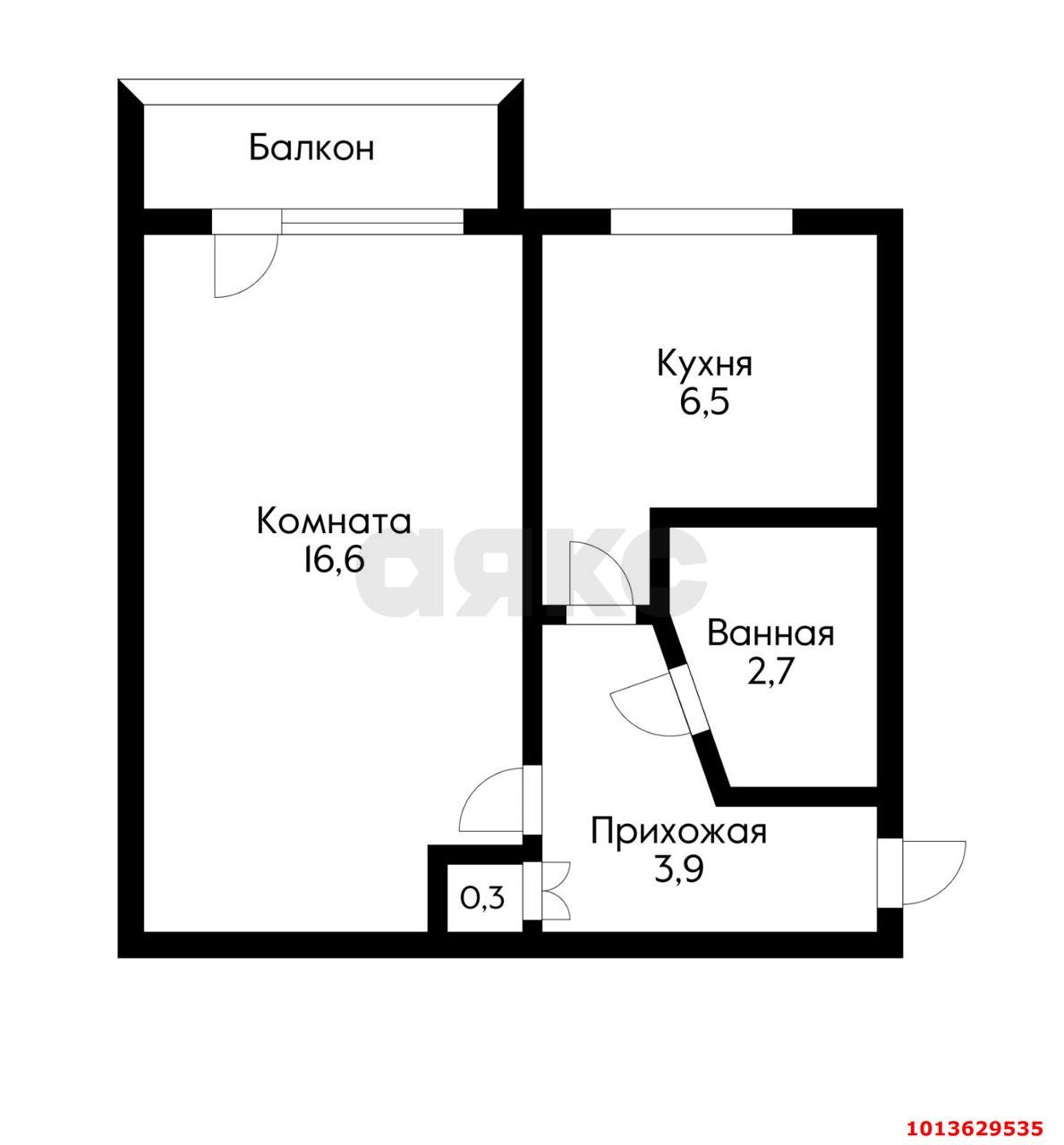 Фото №12: 1-комнатная квартира 30 м² - Краснодар, Фестивальный, ул. Атарбекова, 30