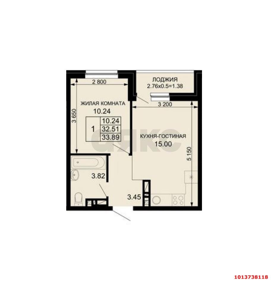 Фото №6: 1-комнатная квартира 34 м² - Краснодар, жилой комплекс Новые Сезоны, ул. Скандинавская, 1к9