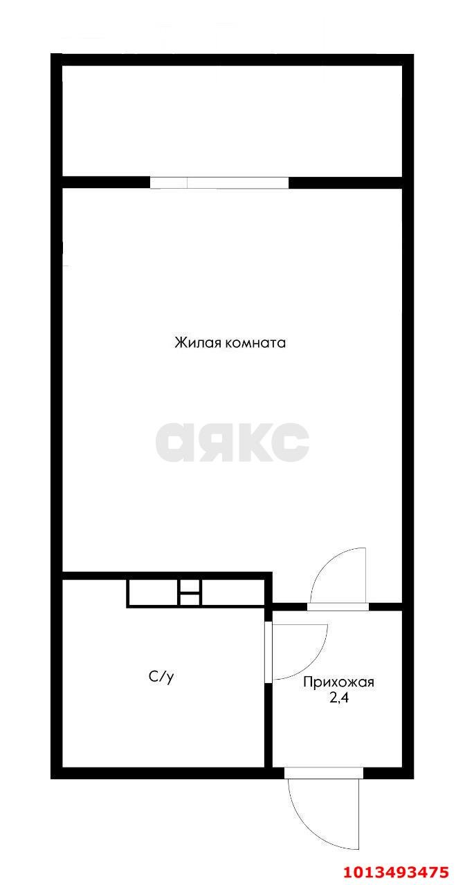 Фото №3: Студия 18 м² - Краснодар, жилой комплекс Самолёт-3, ул. Константина Гондаря, 91