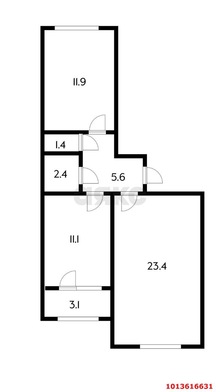 Фото №8: 2-комнатная квартира 55 м² - Новая Адыгея, жилой комплекс Мега-Победа, ул. Береговая, 3к13