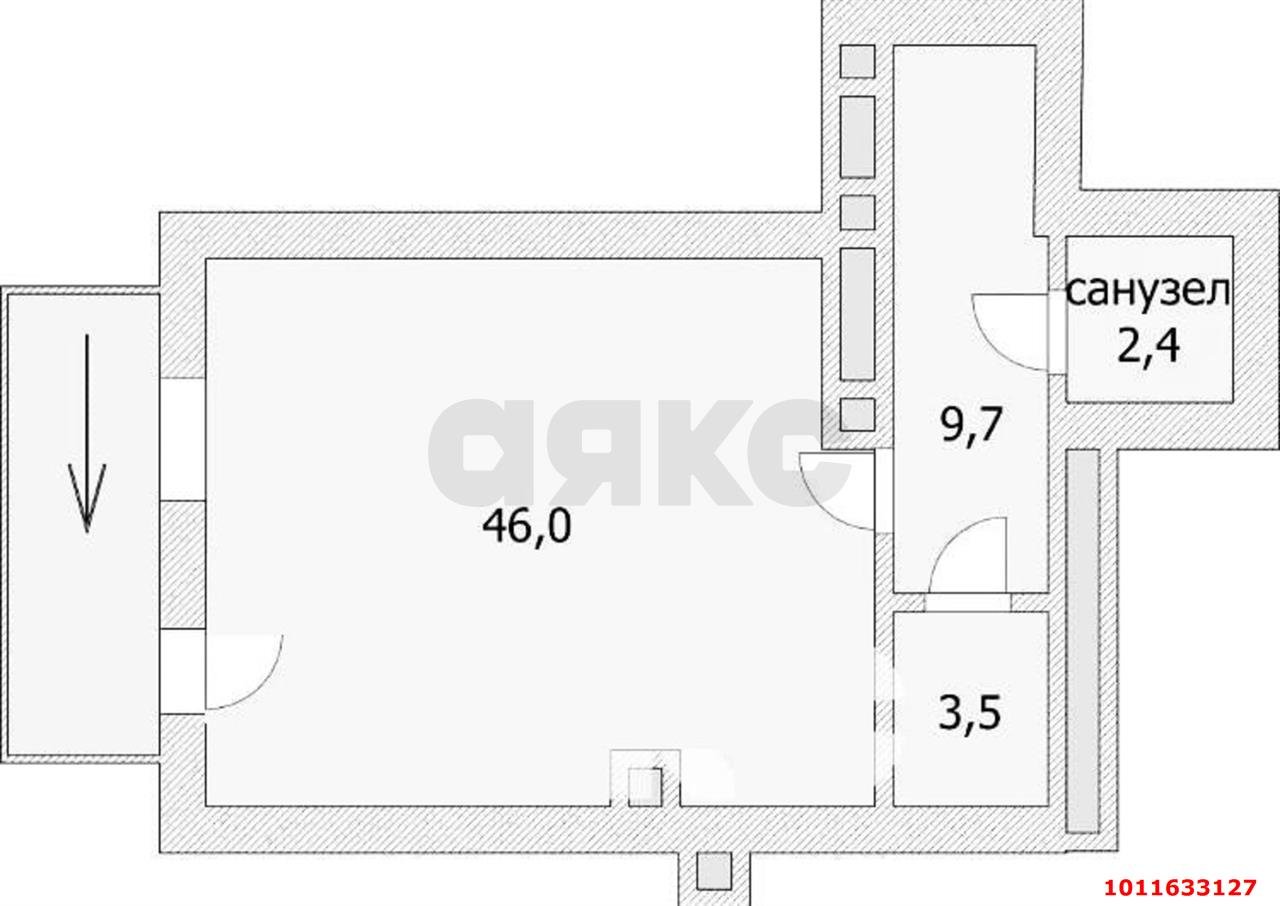 Фото №3: Торговое помещение 62 м² - Краснодар, жилой комплекс Империал, 