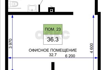 Фото №3: Торговое помещение 37 м² - Краснодар, мкр. жилой комплекс Дыхание, ул. Лётчика Позднякова, 2