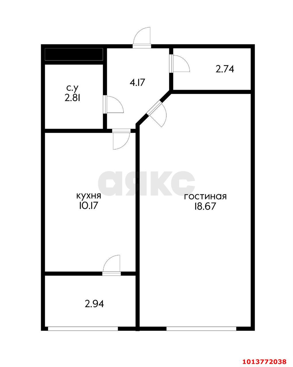 Фото №17: 1-комнатная квартира 41 м² - Краснодар, Центральный, ул. Железнодорожная, 23/1