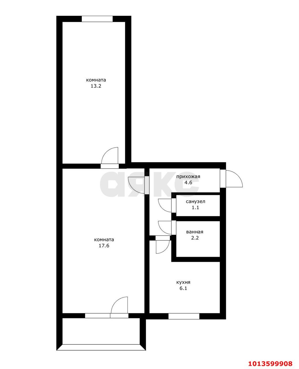 Фото №15: 2-комнатная квартира 44 м² - Краснодар, Фестивальный, ул. Гагарина, 79