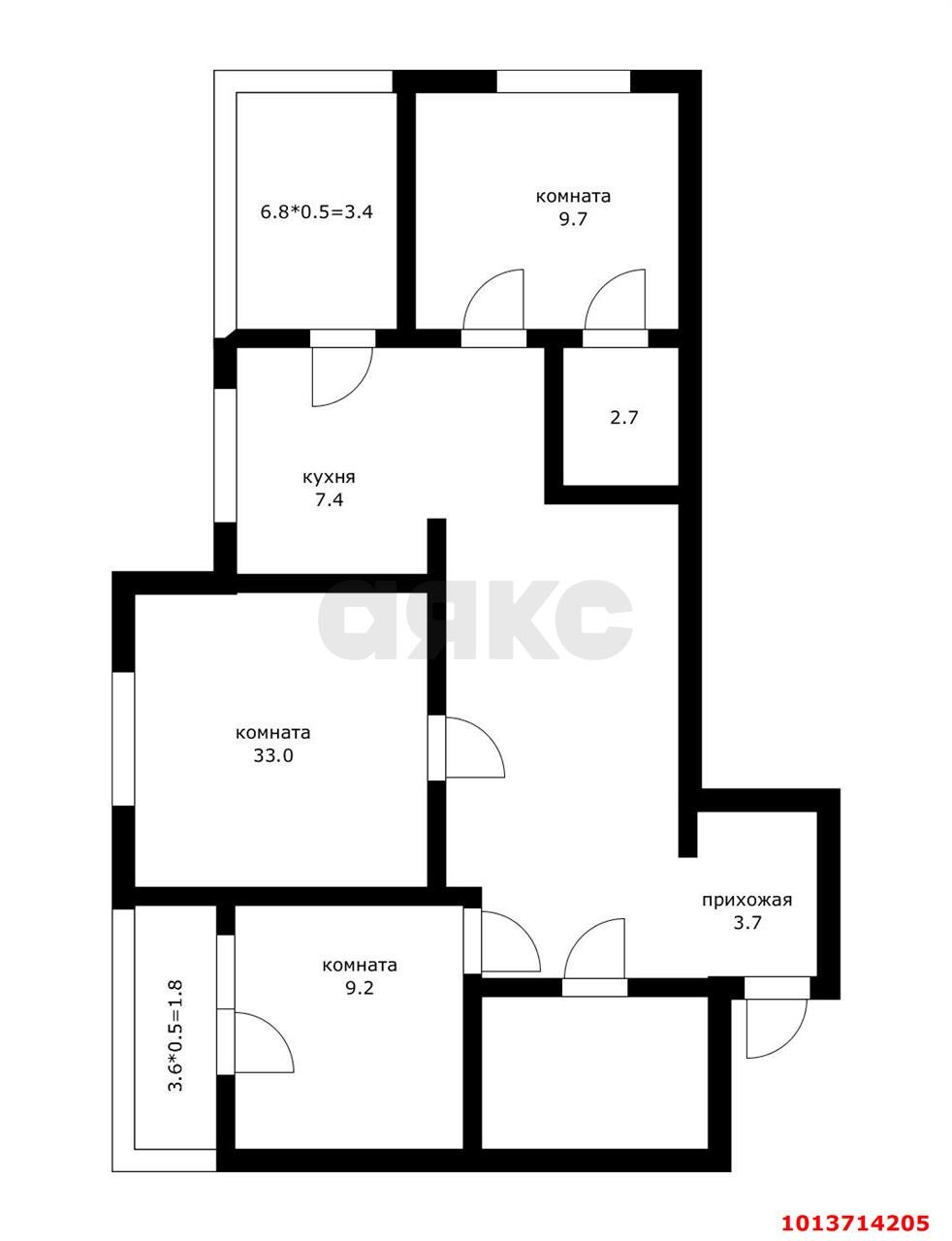 Фото №19: 3-комнатная квартира 78 м² - Краснодар, жилой комплекс Титаны, б-р Адмирала Пустошкина, 11/2