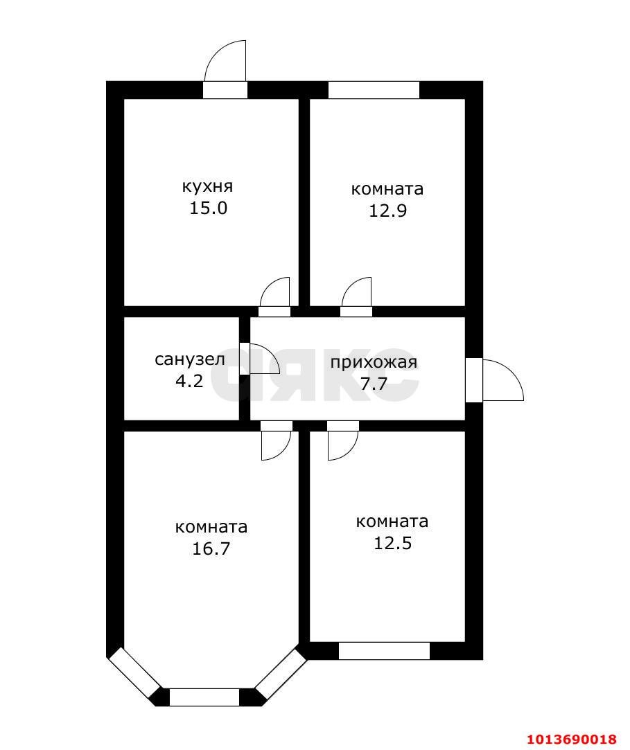 Фото №7: Дом 65 м² + 3 сот. - Российский, Прикубанский внутригородской округ, ул. Кишинёвская, 6