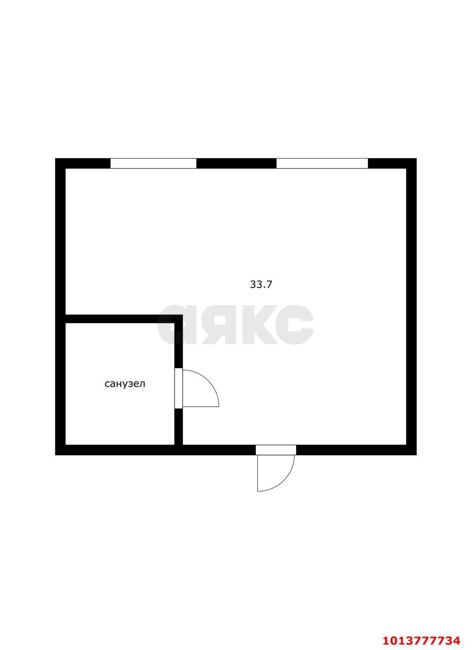 Фото №7: Студия 33 м² - Краснодар, Молодёжный, ул. Душистая, 44